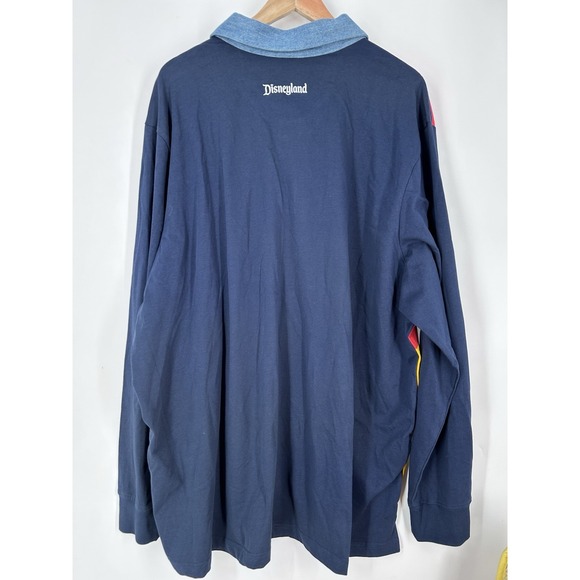 Disney Land Parks Mickey Mouse and Friends Rugby Shirt Colorblock  3X NWT - Picture 2 of 8